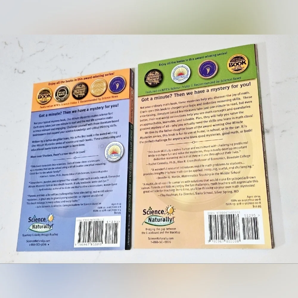 BOGO 65 Short Mysteries You Solve With Math And Science Books